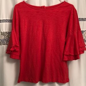 Vineyard vines flutter sleeve top